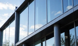 Modern office building facade